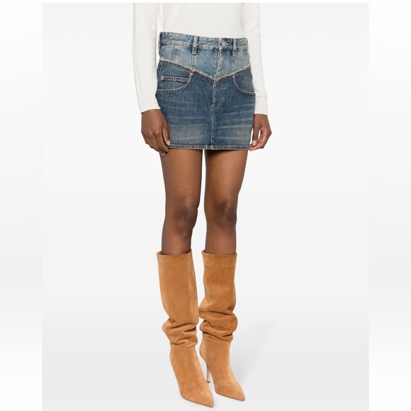 Isabel Marant Narjis Denim Skirt - Picture 2 of 8